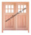 Prestige Entries - Slab Only - 6 Lite 2 flat panel/square sticking craftsman Clear Flat Insulated Glass 1 3/4" x 6'0" W x 6'8" H  Mahogany Slabs only
