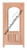 Prestige Entries - Slab Only - 2/3 Lite Arch Top Rail 1 Lite 2 Panel Double Square Beveled or Flemish Insulated Glass 1 3/4" x 6'0" W x 6'8" H Mahogany Slab Only