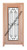 Prestige Entries - Slab Only - Full Lite with Grille and Glass 1 Lite Double Square Bevel Insulated Glass 1 3/4" x 6'0" W x 6'8" H Mahogany Slab Only