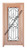 Prestige Entries - Slab Only - Full Lite with Grille and Glass 1 Lite Double Square Bevel Insulated Glass 1 3/4" x 6'0" W x 6'8" H Mahogany Slab Only