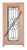 Prestige Entries - Slab Only - Full Lite with Grille and Glass 1 Lite Double Square Aquatex Insulated Glass 1 3/4" x 6'0" W x 6'8" H Mahogany Slab Only