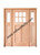 Prestige Entries - Slab Only - 6 Lite 2 flat panel/square sticking craftsman Clear Flat Insulated Glass 1 3/4" x 5'4" W x 6'8" H Single/Double Sidelites Mahogany Slabs only