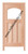 Prestige Entries - Slab Only - Craftsman Top Rail Arch 1 Lite 3 Panel Double Square Beveled or Flemish Insulated Glass 1 3/4" x 6'0" W x 6'8" H Mahogany Slab Only