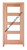 Prestige Entries - Slab Only - Modern 4 Lite Double Square Aquatex Insulated Glass 1 3/4" x 6'0" W x 6'8" H Mahogany Slab Only