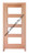 Prestige Entries - Slab Only - Modern 4 Lite Double Square Beveled or Flemish Insulated Glass 1 3/4" x 6'0" W x 6'8" H Mahogany Slab Only