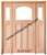 Prestige Entries - Slab Only - Craftsman Top Rail Arch 1 Lite 3 Panel Double Sidelite Unit Beveled or Flemish Insulated Glass 1 3/4" x 5'4" W x 6'8" H Single/Double Sidelites Mahogany Slab Only