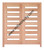 Prestige Entries - Slab Only - 8 Lite Square Top Modern TDL  Pattern Insulated Glass 1 3/4" x 6'0 W x 6'8 H Mahogany Slab Only