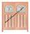 Prestige Entries - Slab Only - Top Rail Arch 3 Flat Panel Decorative Glass Clear Flat Insulated Glass 1 3/4" x 6'0" W x 8'0" H  Mahogany Slabs only