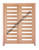Prestige Entries - Slab Only - 10 Lite Square Top Modern TDL  Pattern Insulated Glass 1 3/4" x 6'0 W x 6'8 H Mahogany Slab Only