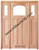 Prestige Entries - Slab Only - Craftsman Top Rail Arch 1 Lite 3 Panel Double Sidelite Unit Beveled or Flemish Insulated Glass 1 3/4" x 5'4" W x 8'0" H Single/Double Sidelites Mahogany Slab Only