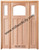 Prestige Entries - Slab Only - Craftsman Top Rail Arch 1 Lite 3 Panel Double Sidelite Unit Beveled or Flemish Insulated Glass 1 3/4" x 5'4" W x 8'0" H Single/Double Sidelites Mahogany Slab Only