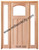 Prestige Entries - Slab Only - Craftsman Top Rail Arch 1 Lite 3 Panel Double Sidelite Unit Beveled or Flemish Insulated Glass 1 3/4" x 5'4" W x 8'0" H Single/Double Sidelites Mahogany Slab Only