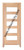 Prestige Entries - Slab Only - Modern 5 Lite Double Square Satin Insulated Glass 1 3/4" x 6'0" W x 8'0" H Mahogany Slab Only