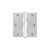 Viaggio Circolo 3.5" Button Tip Residential Hinge with Square Corners in Bright Chrome - 602837-CLOCLO-BC-RES