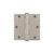Viaggio Circolo 3.5" Button Tip Residential Hinge with Square Corners in Satin Nickel - 602839-CLOCLO-SN-RES