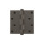 Viaggio Circolo 4" Button Tip Residential Hinge with Square Corners in Titanium Gray - 602845-CLOCLO-TG-RES
