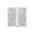 Viaggio Circolo 4" Button Tip Residential Hinge with Square Corners in Bright Chrome - 602852-CLOCLO-BC-RES