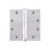 Viaggio Circolo 4.5" Button Tip Heavy Duty Hinge with Square Corners in Bright Chrome - 602857-CLOCLO-BC-HD