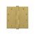 Viaggio Circolo 4.5" Button Tip Heavy Duty Hinge with Square Corners in Satin Brass - 602858-CLOCLO-SB-HD