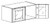 Life Art Cabinetry - Wall Mullion Door Cabinet with 2 Doors, No Shelf - WMD3612 - Lancaster Blue