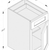 Cab-Tec Shaker Grey Kitchen Cabinet - SG-B15