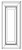 Life Art Cabinetry - Wall Deco Door Panel - D1212W - Lancaster Blue