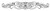 Life Art Cabinetry - Valance Deco Flower - Deco Flower (M) - Lancaster Blue
