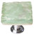 Sietto Hardware - Glacier Collection - Spruce Green Base Knob - Polished Chrome - K-201