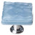 Sietto Hardware - Glacier Collection - Powder Blue Base Knob - Polished Chrome - K-215
