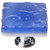 Sietto Hardware - Glacier Collection - Sky Blue Base Knob - Polished Chrome - K-219