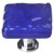 Sietto Hardware - Glacier Collection - Deep Cobalt Blue Base Knob - Polished Chrome - K-221