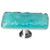 Sietto Hardware - Glacier Collection - Aqua Long Base Knob - Satin Nickel - LK-207