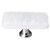 Sietto Hardware - Glacier Collection - White Long Base Knob - Oil Rubbed Bronze - LK-212