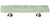 Sietto Hardware - Glacier Collection - Spruce Green Base Pull 3" (c-c) - Polished Chrome - P-201