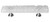 Sietto Hardware - Glacier Collection - Blue-Grey Base Pull 3" (c-c) - Polished Chrome - P-204