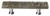 Sietto Hardware - Glacier Collection - Silver Grey Base Pull 3" (c-c) - Polished Chrome - P-206