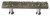 Sietto Hardware - Glacier Collection - Silver Grey Base Pull 3" (c-c) - Oil Rubbed Bronze - P-206