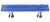 Sietto Hardware - Glacier Collection - Sky Blue Base Pull 3" (c-c) - Polished Chrome - P-219