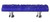 Sietto Hardware - Glacier Collection - Deep Cobalt Blue Base Pull 3" (c-c) - Satin Nickel - P-221