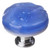 Sietto Hardware - Glacier Collection - Sky Blue Round Base Knob - Oil Rubbed Bronze - R-219