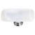 Sietto Hardware - Cirrus Collection - White Long Base Knob - Polished Chrome - LK-400