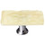 Sietto Hardware - Skinny Glacier Collection - Pale Yellow Long Base Knob - Satin Nickel - SLK-222