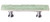 Sietto Hardware - Skinny Glacier Collection - Spruce Green Base Pull 3" (c-c) - Polished Chrome - SP-201