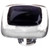 Sietto Hardware - Reflective Collection - Black Base Knob - Polished Chrome - K-700