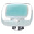 Sietto Hardware - Reflective Collection - Aqua Base Knob - Satin Nickel - K-708