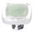 Sietto Hardware - Reflective Collection - Spruce Green Base Knob - Satin Nickel - K-712