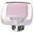 Sietto Hardware - Reflective Collection - Pink Base Knob - Satin Nickel - K-717