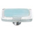 Sietto Hardware - Reflective Collection - Light Aqua Long Base Knob - Polished Chrome - LK-702