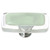 Sietto Hardware - Reflective Collection - Spruce Green Long Base Knob - Satin Nickel - LK-712