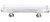 Sietto Hardware - Reflective Collection - White Base Pull - Satin Nickel - P-701